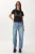 Hoge Taille Ballonfit Jeans met Boot Cuff