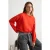 TRENDYOLMİLLA Dames Rood Effen Lang Oversized Sweatshirts