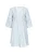 Usha Jurk  pastelblauw / wit