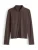 OPUS Gebreid vest ‘Sosea’  chocoladebruin