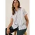 Cecil Dames Gestreepte blouse met korte mouwen in Wit