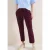 Cecil Dames Mid Waist Slim Legs broek in casual fit in Rood