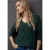 Street One Dames Basic trui met V-hals in Groen