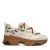Sacha chunky suède sneakers met slangenprint beige