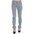 Costume National Lichtblauwe Hoge Taille Skinny Denim Jeans