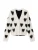 AllSaints Gebreid vest ‘SCATTER HEART’  zwart / natuurwit