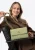 Wittchen Dames Messenger Bag van echt leer met stiksel in pistache
