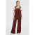 O’Neill corduroy wide leg high waist tuinbroek roodbruin