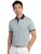 Poloshirt Bugatti blauw streepmotief kraag donker