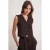 V-hals Geknoopte Vest