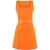 TRENDYOLMİLLA Dames Oranje Effen Kort / Mini Mouwloos Casual A-lijn Jurken