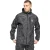 Crosshatch Heren Janscore polyester jas met capuchon en all-overprint (Zwart)