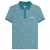 Lambretta Heren AW24 Paisley Tonal Polo Shirt (Gulf Coast)
