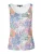KOROSHI Top  violetblauw / oranje / rosa / wit