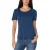 Gesmokt slubgebreid T-shirt met korte mouwen Nachthemelblauw