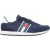 Tommy Jeans Heren TJM Classic hardloopschoenen van leer met vlaglogo (Marine, Wit)