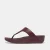 Dames Fit Flop Lulu Leren Tongsandalen in Mauve