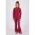 Vingino flared broek met print – rood