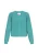 IZIA Gebreid vest ‘Boho’  turquoise