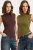 TRENDYOLMİLLA Dames Bruin Effen Mouwloos Getailleerd Blouses