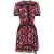 PINKO Aerografista Dress Black/red Multi