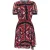 PINKO Aerografista Dress Black/red Multi