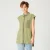 Mouwloos shirt met patch -pocket