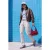 TRENDYOLMİLLA Dames Donkerblauw Effen Recht Hoge taille Jeans
