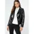 Wittchen Dames bikerjack van eco-leer, zwart en grafiet