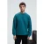 Sweatshirt met ronde hals en borduursel
