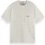 Scotch & Soda Relaxed-fit Horizonal Textured T-shirt Eggnog