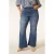 Miss Etam Plus flared jeans Jackie medium blue denim