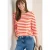 Cecil Dames Gestreept basic shirt in Oranje