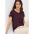 Cecil Dames Blouseshirt in effen kleur in Rood