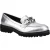 Hush Puppies Gianna Leren Dames Zilveren Instappers