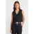 Geknipte V-hals Knopen Vest
