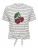 ONLY Shirt ‘ONLKITA’  donkergroen / kersrood / zwart / wit