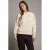 Pink Noir katoenen sweater met backprint – ecru