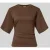 Jake*s Casual T-shirt met 1/2-mouwen en plooitjes