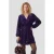 Anytime midi jurk met pailletten blauw