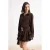 TRENDYOLMİLLA Dames Bruin Effen Kort / Mini Lang Skater Jurken