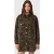 AllSaints Faye Flocked Dress Camo Green
