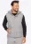 Wittchen Heren Gewatteerd Vest met Afneembare Capuchon, Grijs Polyester