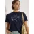Cecil Dames Shirt met ronde hals en opdruk aan de voorkant in Blauw