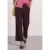 Street One Dames Broek met Straight Leg pijpen en Mid Waist taille, met print in Rood