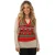 Brave Soul kersttanktop met jacquard voor dames, rood