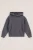 WE Fashion – Jongens hoodie met embroidery – Regular fit – Donkergrijs – Katoen –