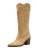Bershka Cowboylaarzen  beige / chocoladebruin / zilver / wit