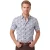 Overhemden Ledub Modern Fit wit blauwe bloemen
