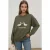 Geprinte Crew Neck Relaxed Fit Sweatshirt